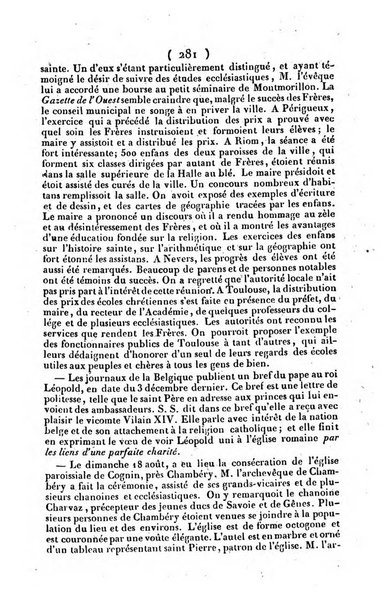 L'ami de la religion journal et revue ecclesiastique, politique et litteraire