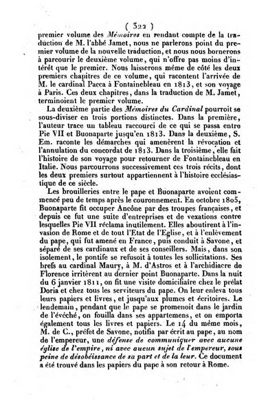 L'ami de la religion journal et revue ecclesiastique, politique et litteraire