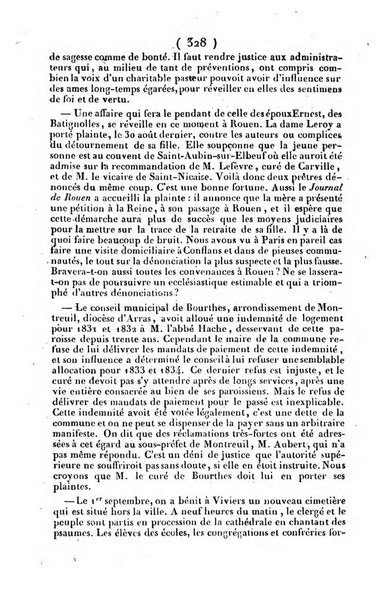 L'ami de la religion journal et revue ecclesiastique, politique et litteraire