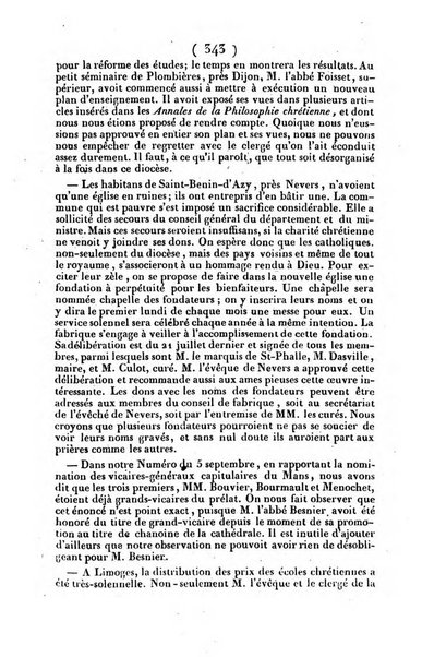 L'ami de la religion journal et revue ecclesiastique, politique et litteraire