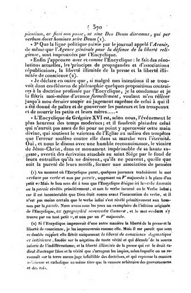 L'ami de la religion journal et revue ecclesiastique, politique et litteraire