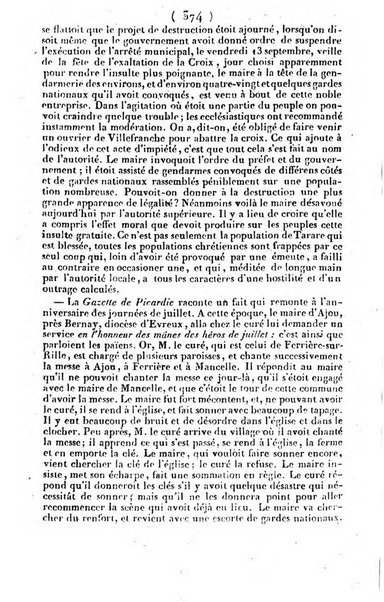 L'ami de la religion journal et revue ecclesiastique, politique et litteraire