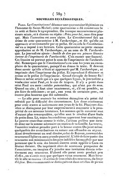 L'ami de la religion journal et revue ecclesiastique, politique et litteraire