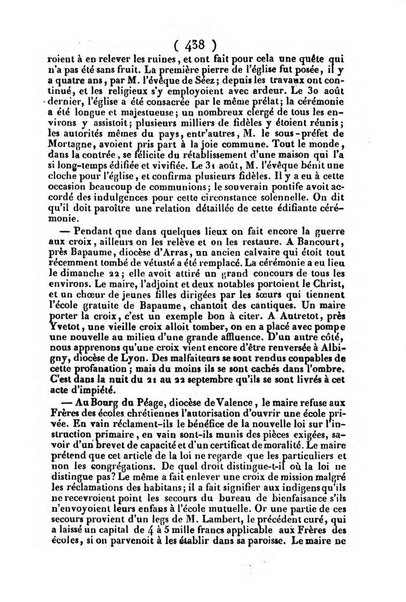 L'ami de la religion journal et revue ecclesiastique, politique et litteraire