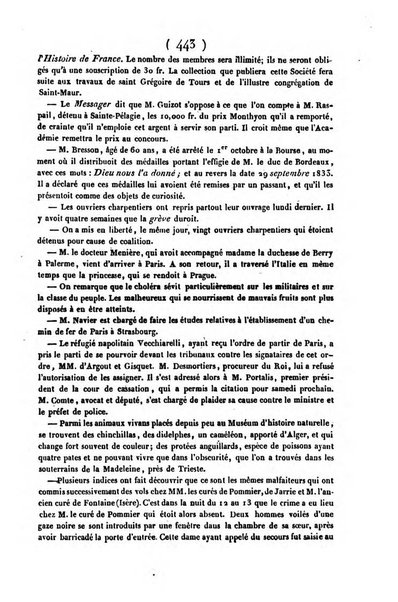 L'ami de la religion journal et revue ecclesiastique, politique et litteraire