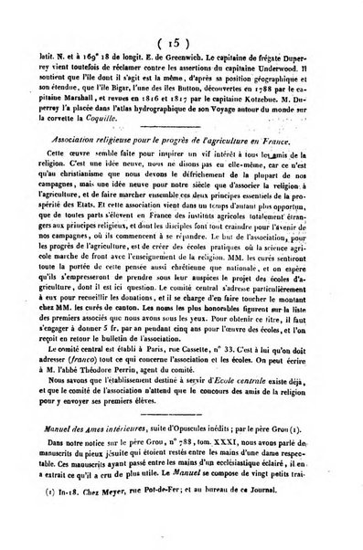 L'ami de la religion journal et revue ecclesiastique, politique et litteraire