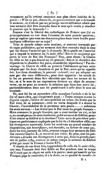 L'ami de la religion journal et revue ecclesiastique, politique et litteraire