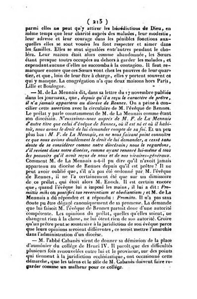 L'ami de la religion journal et revue ecclesiastique, politique et litteraire