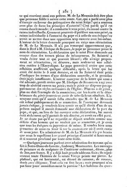 L'ami de la religion journal et revue ecclesiastique, politique et litteraire