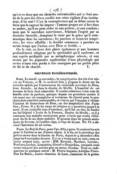 L'ami de la religion journal et revue ecclesiastique, politique et litteraire