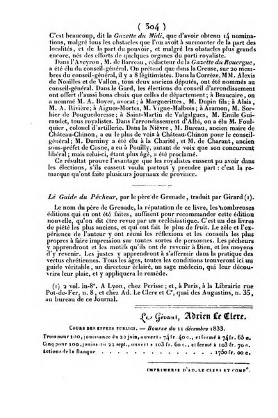 L'ami de la religion journal et revue ecclesiastique, politique et litteraire