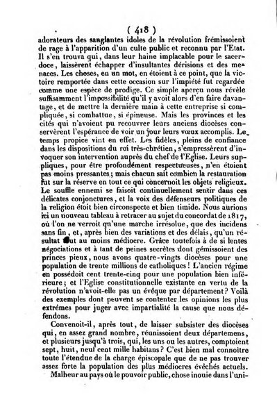 L'ami de la religion journal et revue ecclesiastique, politique et litteraire