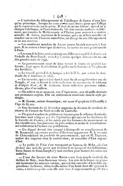 L'ami de la religion journal et revue ecclesiastique, politique et litteraire