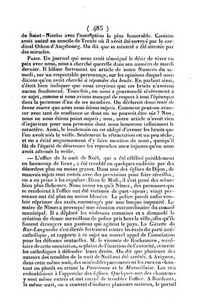 L'ami de la religion journal et revue ecclesiastique, politique et litteraire