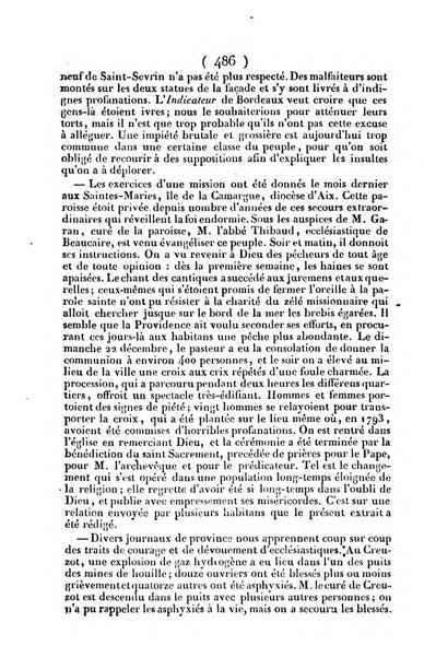 L'ami de la religion journal et revue ecclesiastique, politique et litteraire