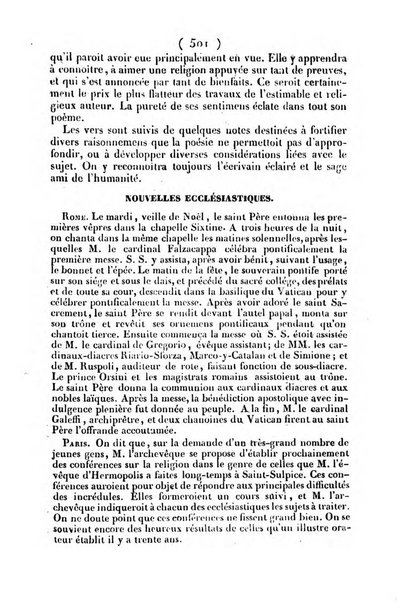 L'ami de la religion journal et revue ecclesiastique, politique et litteraire