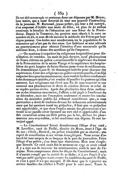 L'ami de la religion journal et revue ecclesiastique, politique et litteraire