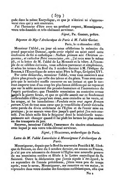 L'ami de la religion journal et revue ecclesiastique, politique et litteraire