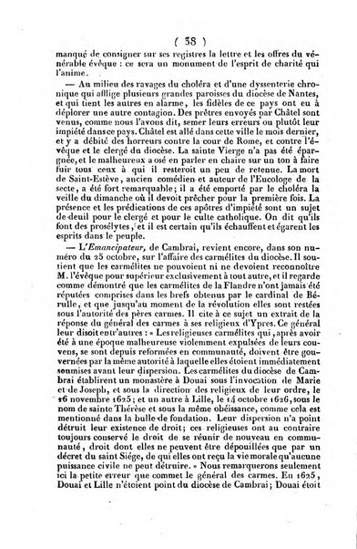 L'ami de la religion journal et revue ecclesiastique, politique et litteraire