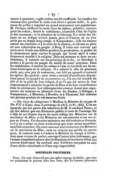 L'ami de la religion journal et revue ecclesiastique, politique et litteraire