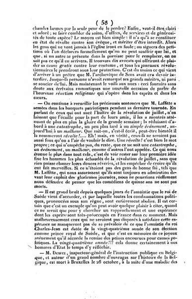 L'ami de la religion journal et revue ecclesiastique, politique et litteraire