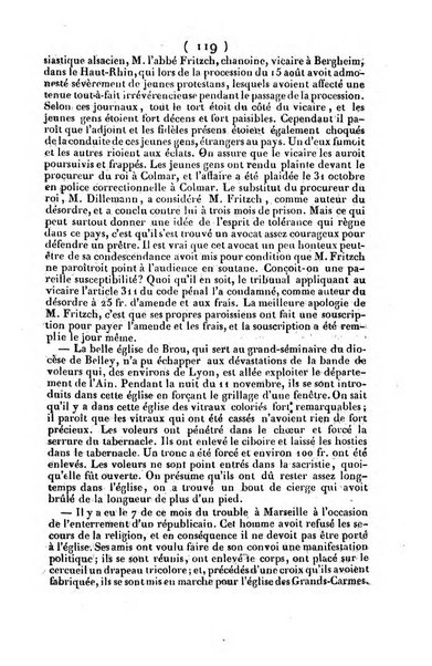 L'ami de la religion journal et revue ecclesiastique, politique et litteraire