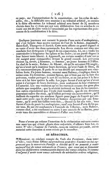 L'ami de la religion journal et revue ecclesiastique, politique et litteraire