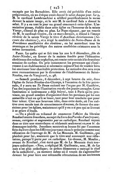 L'ami de la religion journal et revue ecclesiastique, politique et litteraire