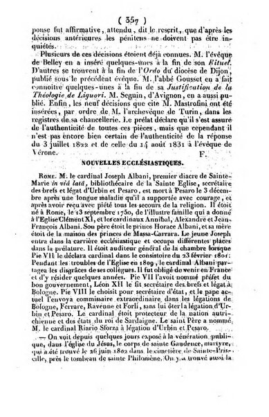 L'ami de la religion journal et revue ecclesiastique, politique et litteraire