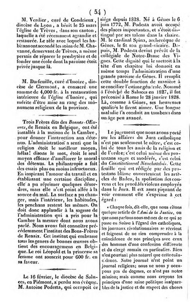 L'ami de la religion journal et revue ecclesiastique, politique et litteraire