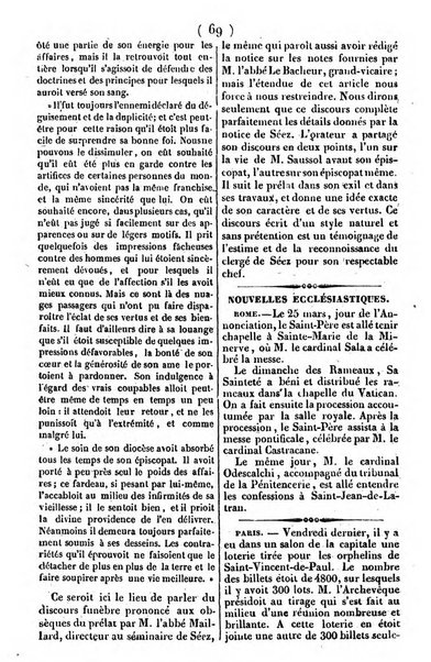 L'ami de la religion journal et revue ecclesiastique, politique et litteraire