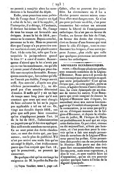 L'ami de la religion journal et revue ecclesiastique, politique et litteraire