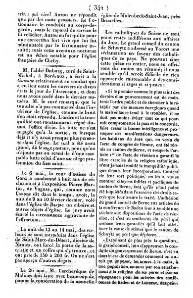 L'ami de la religion journal et revue ecclesiastique, politique et litteraire