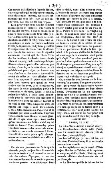 L'ami de la religion journal et revue ecclesiastique, politique et litteraire