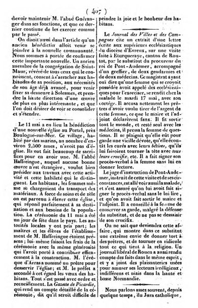 L'ami de la religion journal et revue ecclesiastique, politique et litteraire