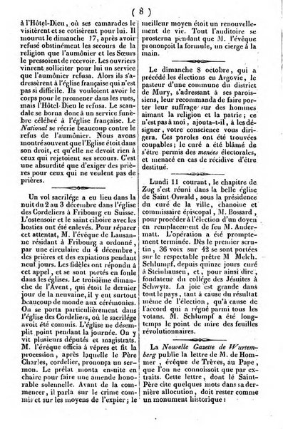 L'ami de la religion journal et revue ecclesiastique, politique et litteraire