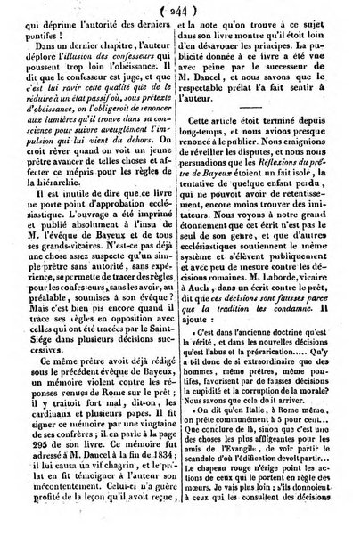 L'ami de la religion journal et revue ecclesiastique, politique et litteraire