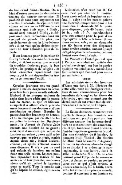 L'ami de la religion journal et revue ecclesiastique, politique et litteraire