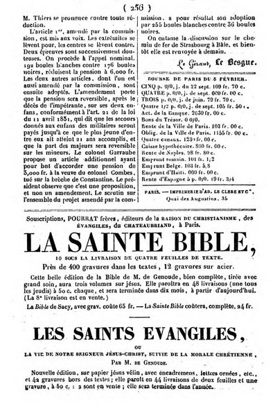 L'ami de la religion journal et revue ecclesiastique, politique et litteraire