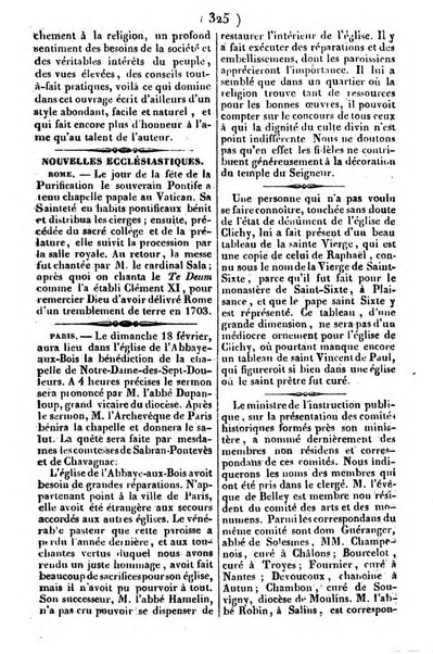 L'ami de la religion journal et revue ecclesiastique, politique et litteraire