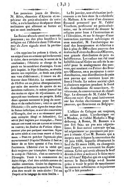 L'ami de la religion journal et revue ecclesiastique, politique et litteraire