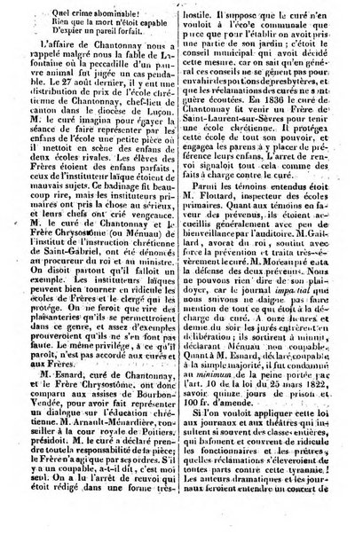 L'ami de la religion journal et revue ecclesiastique, politique et litteraire