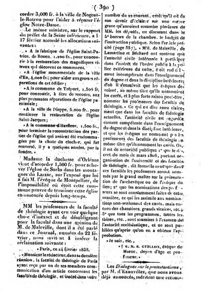 L'ami de la religion journal et revue ecclesiastique, politique et litteraire