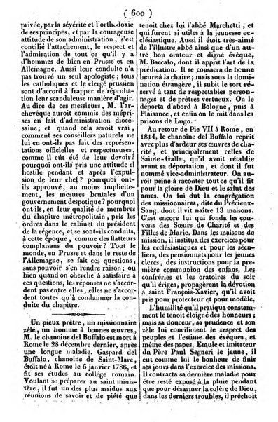 L'ami de la religion journal et revue ecclesiastique, politique et litteraire