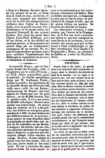 L'ami de la religion journal et revue ecclesiastique, politique et litteraire