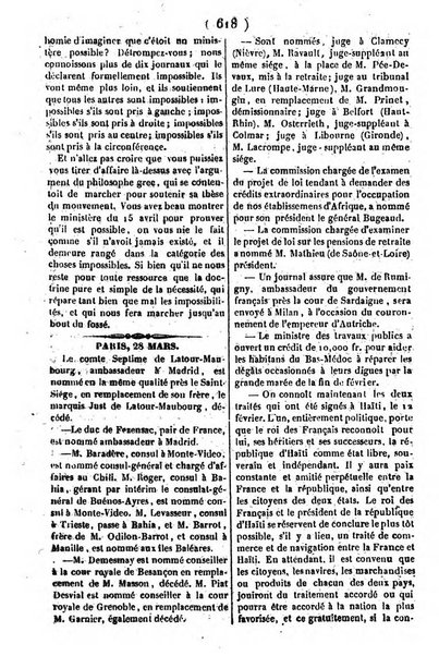 L'ami de la religion journal et revue ecclesiastique, politique et litteraire