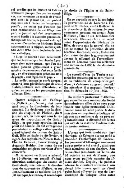 L'ami de la religion journal et revue ecclesiastique, politique et litteraire