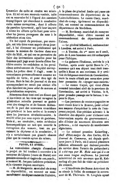 L'ami de la religion journal et revue ecclesiastique, politique et litteraire