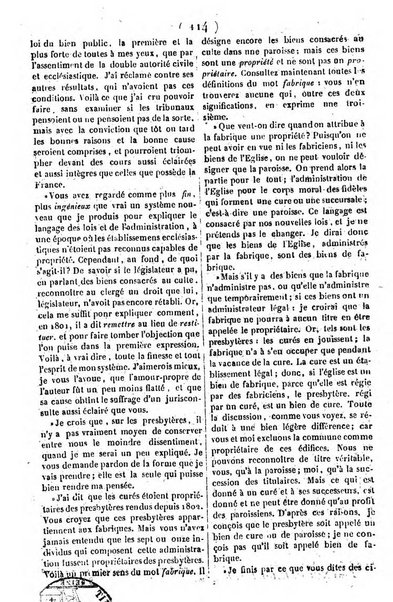 L'ami de la religion journal et revue ecclesiastique, politique et litteraire