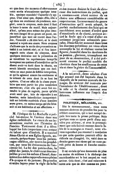 L'ami de la religion journal et revue ecclesiastique, politique et litteraire